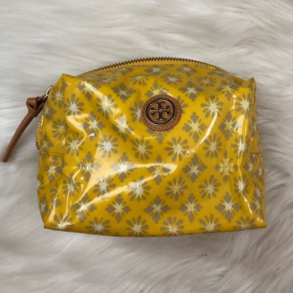 Tory Burch Yellow Cosmetic Bag